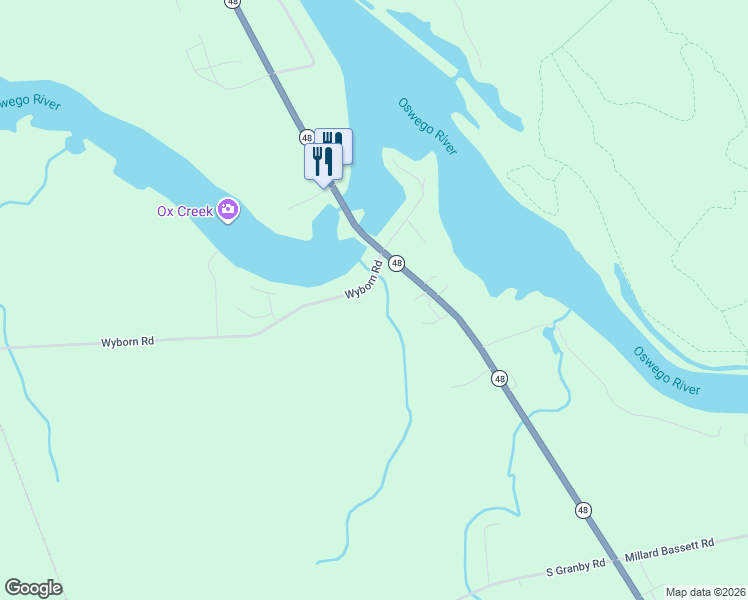 map of restaurants, bars, coffee shops, grocery stores, and more near 15 Wyborn Road in Fulton
