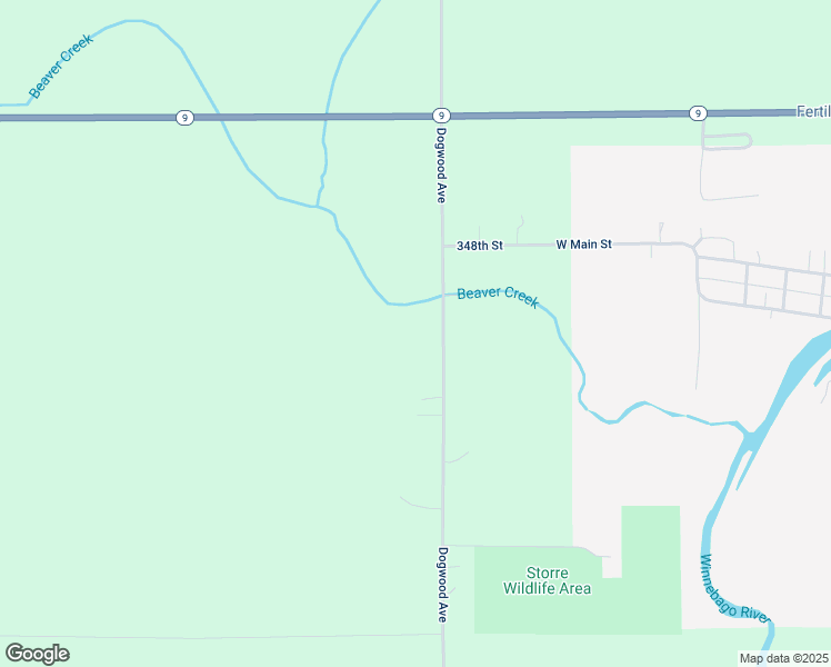 map of restaurants, bars, coffee shops, grocery stores, and more near 3448-3478 Dogwood Avenue in Fertile