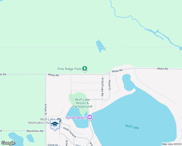 map of restaurants, bars, coffee shops, grocery stores, and more near 5526 White Road in Muskegon