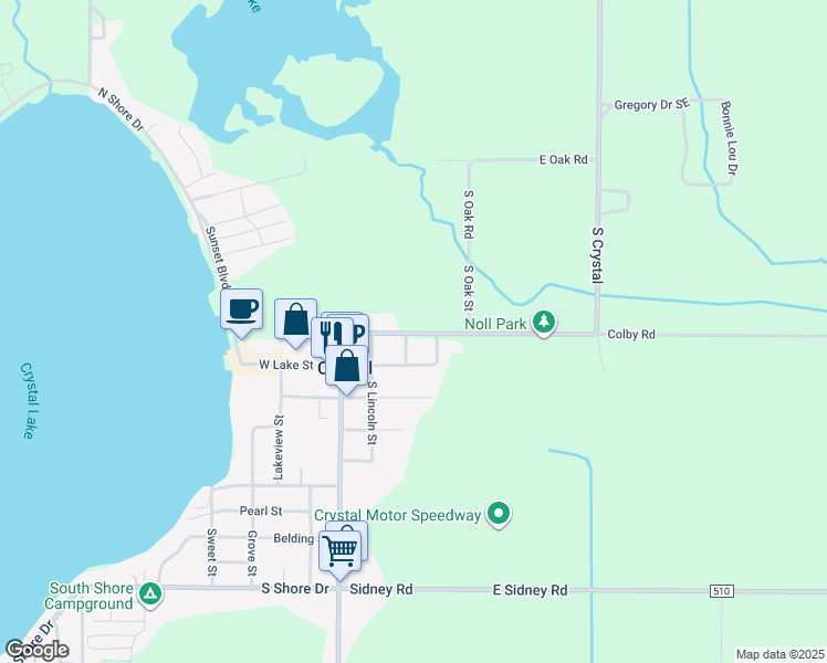 map of restaurants, bars, coffee shops, grocery stores, and more near 311 Smith Street in Crystal