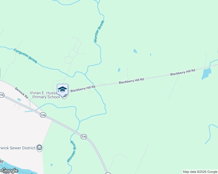 map of restaurants, bars, coffee shops, grocery stores, and more near 66 Blackberry Hill Road in Berwick