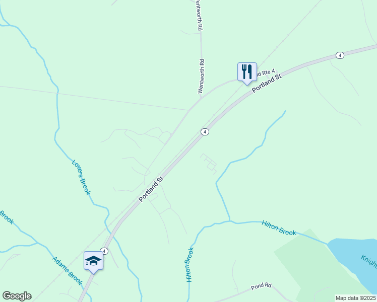 map of restaurants, bars, coffee shops, grocery stores, and more near 468 Portland Street in Berwick