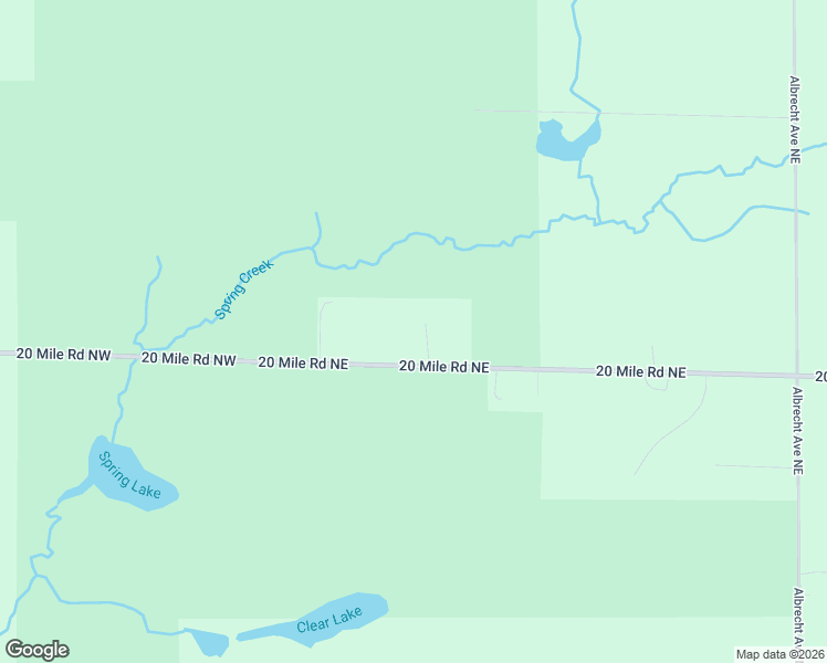 map of restaurants, bars, coffee shops, grocery stores, and more near 466 20 Mile Road Northeast in Cedar Springs
