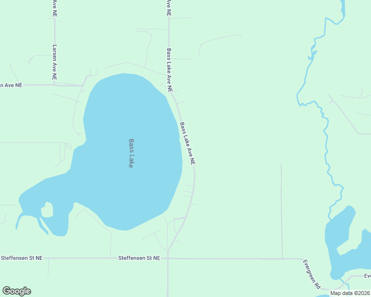 map of restaurants, bars, coffee shops, grocery stores, and more near 16390 Bass Lake Avenue Northeast in Gowen