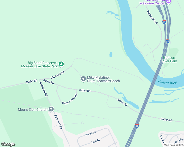 map of restaurants, bars, coffee shops, grocery stores, and more near 8 Dyke Road in Fort Edward