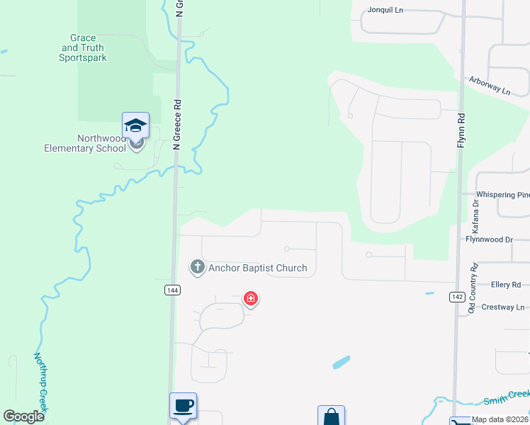 map of restaurants, bars, coffee shops, grocery stores, and more near 115 Jade Creek Drive in Hilton