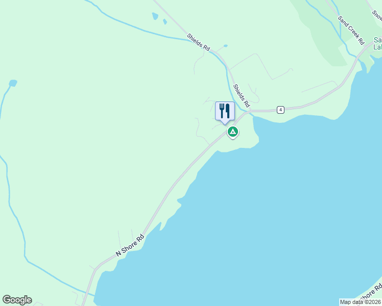 map of restaurants, bars, coffee shops, grocery stores, and more near 735 North Shore Road in Hadley