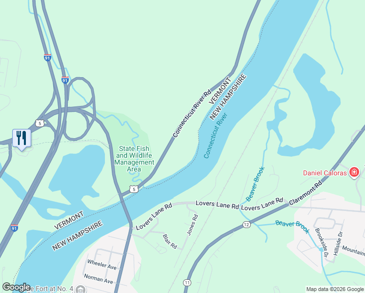map of restaurants, bars, coffee shops, grocery stores, and more near 224 Connecticut River Road in Springfield