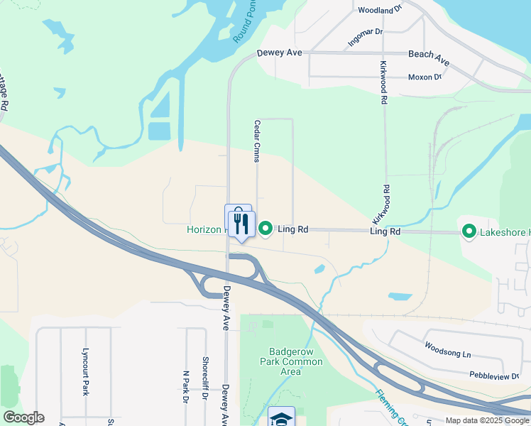map of restaurants, bars, coffee shops, grocery stores, and more near 50 Cedar Cmns in Rochester