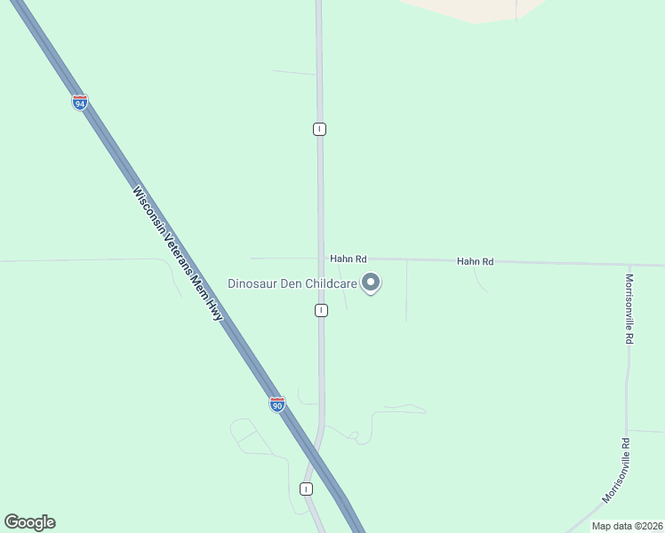 map of restaurants, bars, coffee shops, grocery stores, and more near 7437 Dekorra Road in DeForest