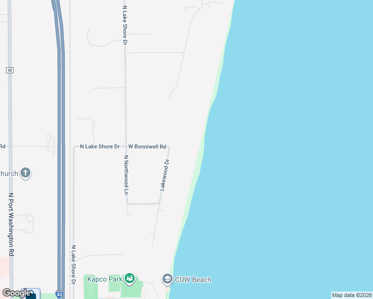 map of restaurants, bars, coffee shops, grocery stores, and more near 13560 Lakewood Drive in Mequon