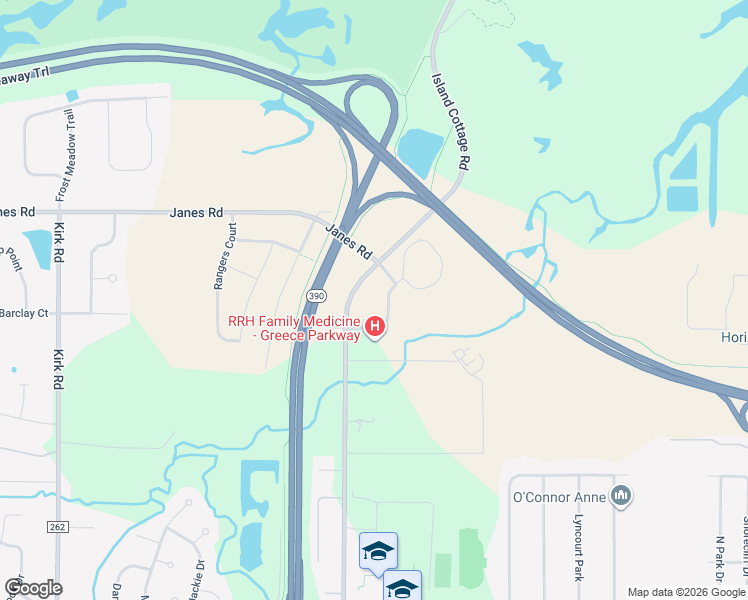 map of restaurants, bars, coffee shops, grocery stores, and more near 600 Island Cottage Road in Rochester