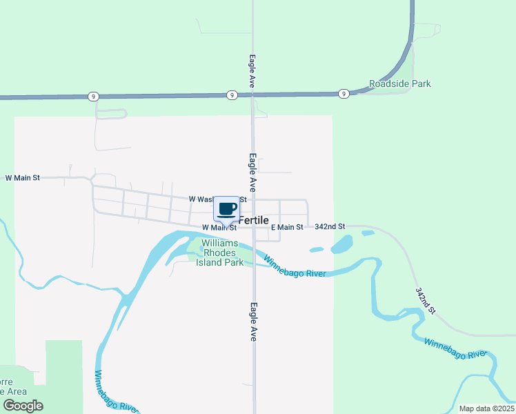 map of restaurants, bars, coffee shops, grocery stores, and more near in Fertile