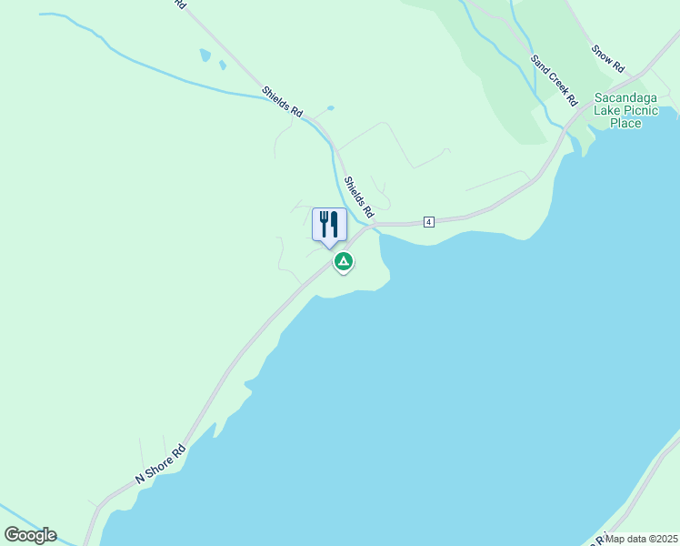 map of restaurants, bars, coffee shops, grocery stores, and more near 778 North Shore Road in Hadley