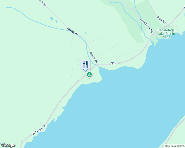 map of restaurants, bars, coffee shops, grocery stores, and more near 778 North Shore Road in Hadley