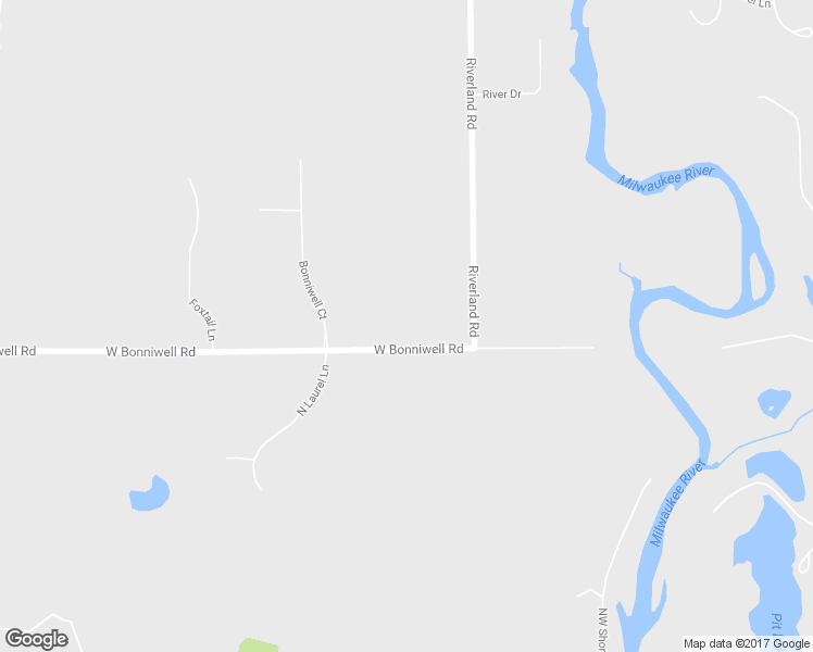 map of restaurants, bars, coffee shops, grocery stores, and more near 3612 West Bonniwell Road in Mequon