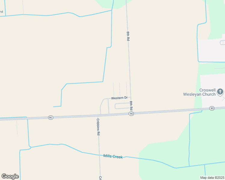 map of restaurants, bars, coffee shops, grocery stores, and more near 5401 Spruce Road in Croswell