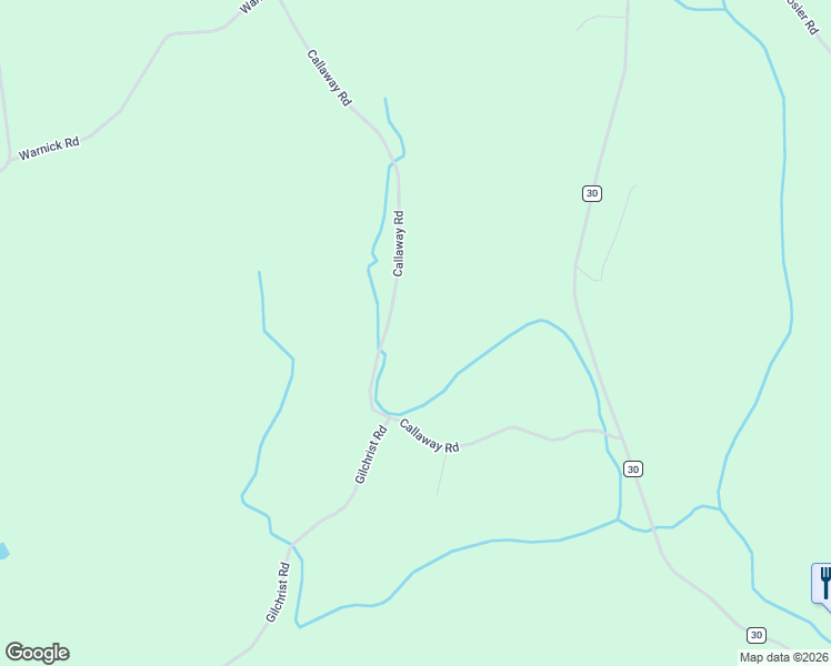 map of restaurants, bars, coffee shops, grocery stores, and more near 140 Callaway Road in Argyle