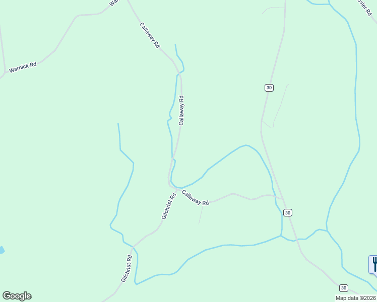 map of restaurants, bars, coffee shops, grocery stores, and more near 140 Callaway Road in Argyle