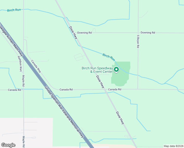 map of restaurants, bars, coffee shops, grocery stores, and more near 10884 Dixie Highway in Birch Run
