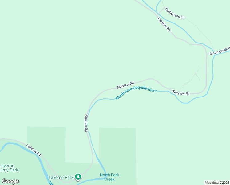 map of restaurants, bars, coffee shops, grocery stores, and more near 61565 Fairview Road in Coquille