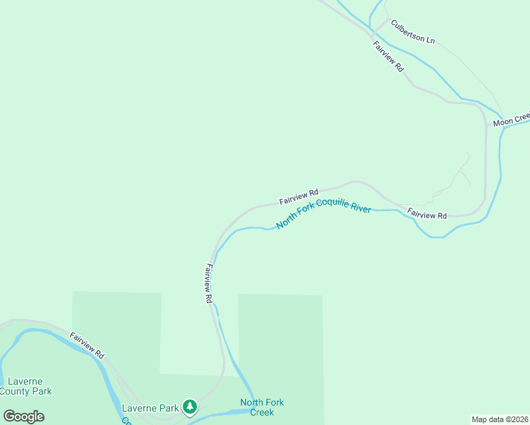 map of restaurants, bars, coffee shops, grocery stores, and more near 61565 Fairview Road in Coquille