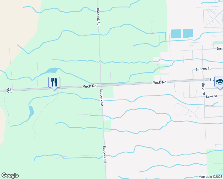 map of restaurants, bars, coffee shops, grocery stores, and more near 6800 Peck Road in Lexington