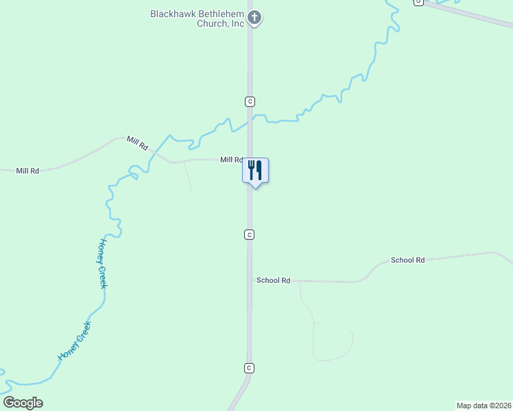 map of restaurants, bars, coffee shops, grocery stores, and more near S10398 County Road C in Spring Green