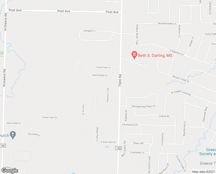 map of restaurants, bars, coffee shops, grocery stores, and more near 92 Timarron Trail in Rochester