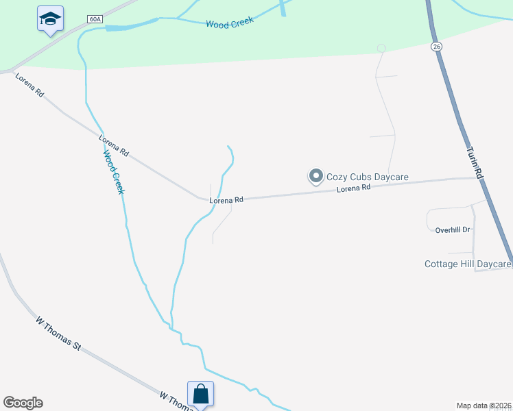 map of restaurants, bars, coffee shops, grocery stores, and more near 6156 Lorena Road in Rome