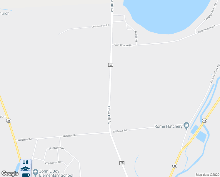 map of restaurants, bars, coffee shops, grocery stores, and more near 8412 Elmer Hill Road in Rome