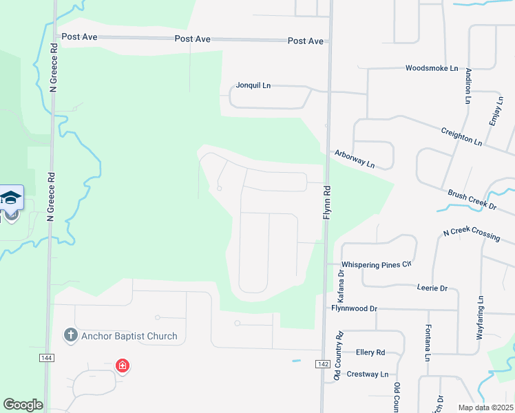 map of restaurants, bars, coffee shops, grocery stores, and more near 20 Timarron Trail in Rochester
