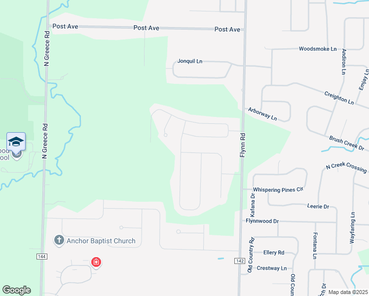 map of restaurants, bars, coffee shops, grocery stores, and more near 20 Timarron Trail in Rochester