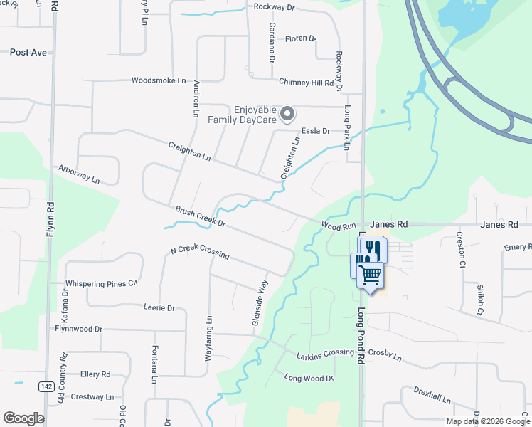 map of restaurants, bars, coffee shops, grocery stores, and more near 45 Wood Cutters Circle in Rochester