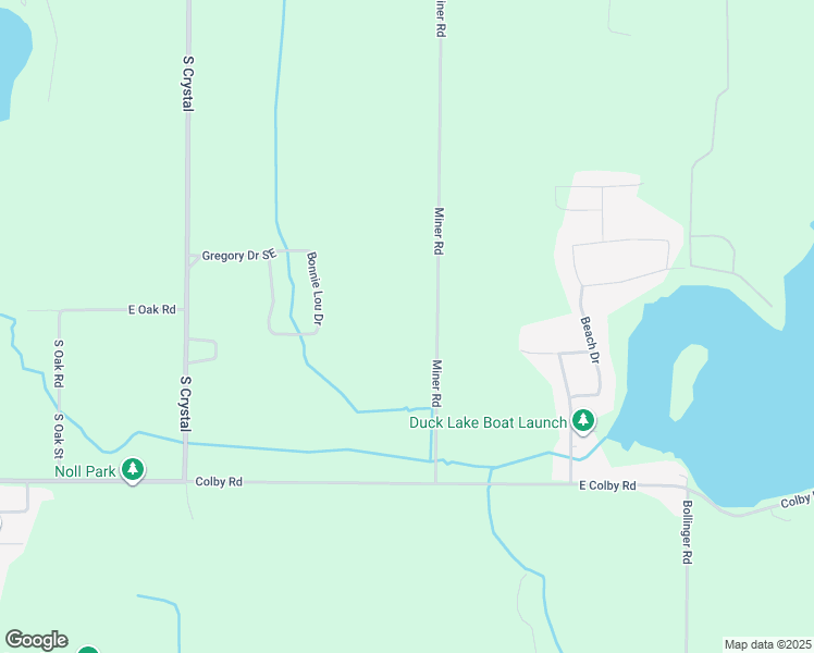 map of restaurants, bars, coffee shops, grocery stores, and more near 1630 Miner Road in Crystal
