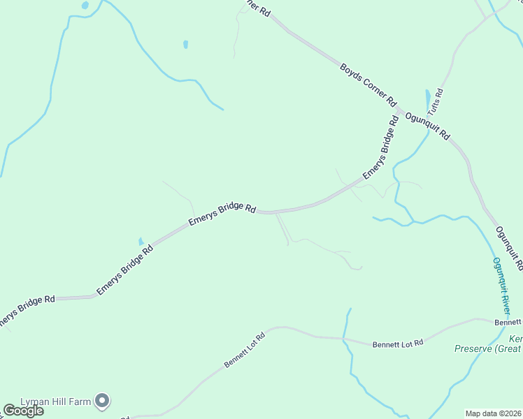 map of restaurants, bars, coffee shops, grocery stores, and more near 595 Emerys Bridge Road in South Berwick