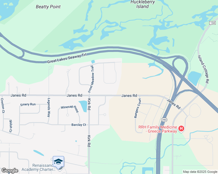 map of restaurants, bars, coffee shops, grocery stores, and more near 95 Blue Aspen Way in Rochester