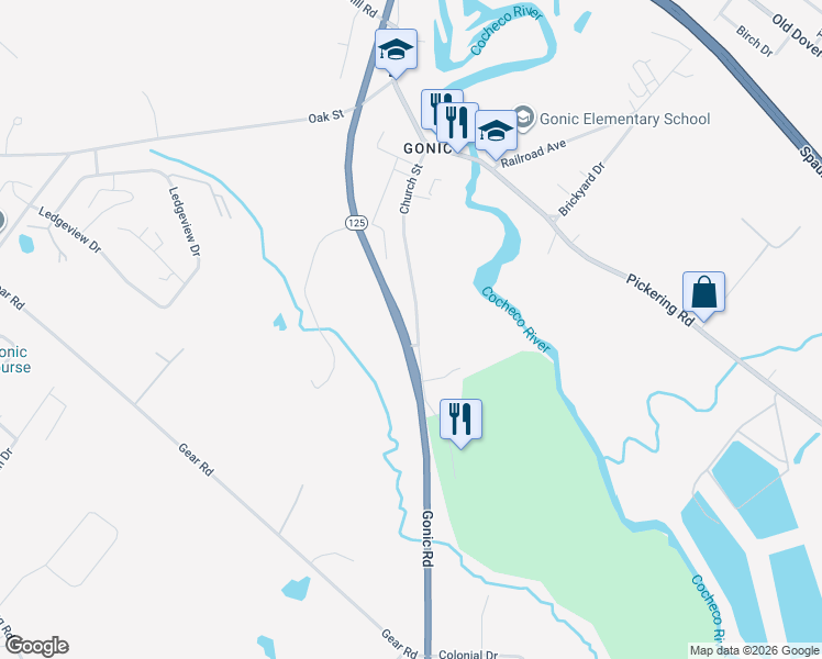 map of restaurants, bars, coffee shops, grocery stores, and more near 67 Church Street in Rochester