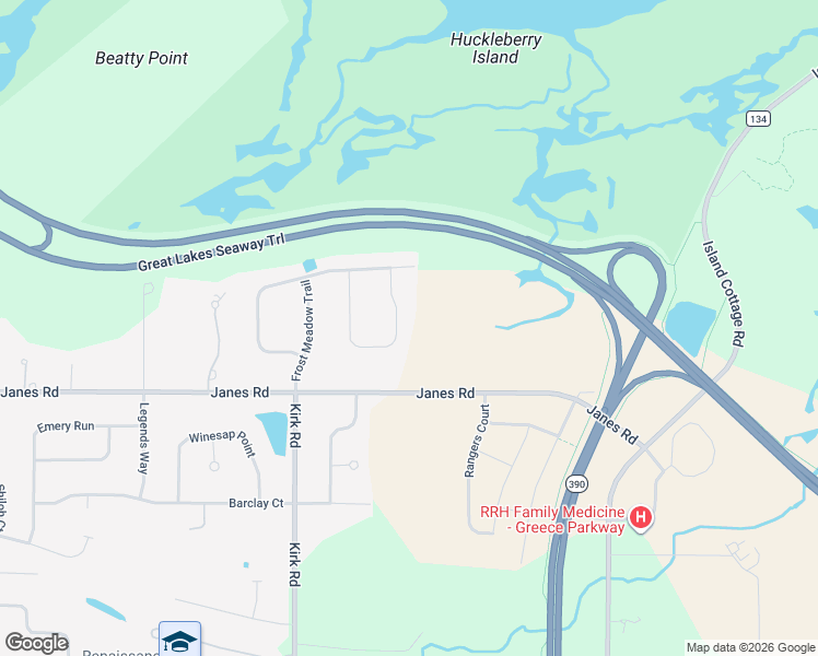 map of restaurants, bars, coffee shops, grocery stores, and more near 125 Blue Aspen Way in Rochester