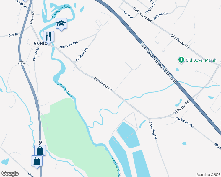 map of restaurants, bars, coffee shops, grocery stores, and more near 104 Pickering Road in Rochester