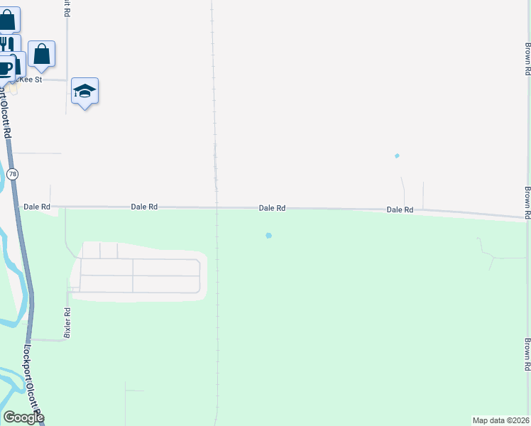 map of restaurants, bars, coffee shops, grocery stores, and more near 6358 Dale Road in Newfane