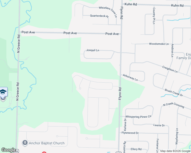 map of restaurants, bars, coffee shops, grocery stores, and more near 120 Avery Park Lane in Rochester