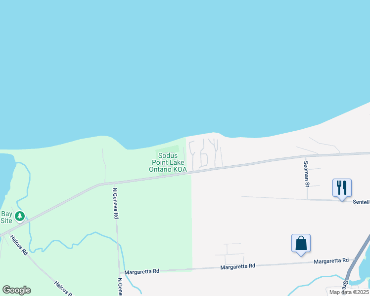 map of restaurants, bars, coffee shops, grocery stores, and more near 7945-71 Lake Road in Sodus Point