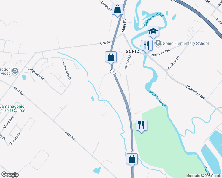 map of restaurants, bars, coffee shops, grocery stores, and more near 38 Indian Brook Circle in Rochester