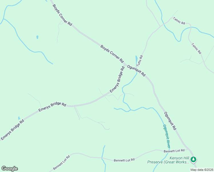 map of restaurants, bars, coffee shops, grocery stores, and more near 595 Emerys Bridge Road in South Berwick