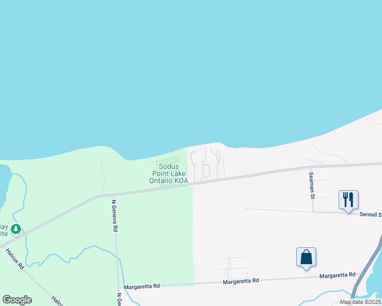 map of restaurants, bars, coffee shops, grocery stores, and more near 7945-71 Lake Road in Sodus Point