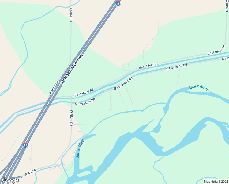 map of restaurants, bars, coffee shops, grocery stores, and more near 27 South Lavaside Road in Blackfoot