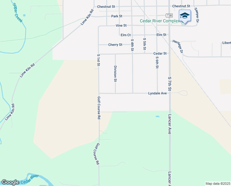 map of restaurants, bars, coffee shops, grocery stores, and more near 1398 Division Street in Osage