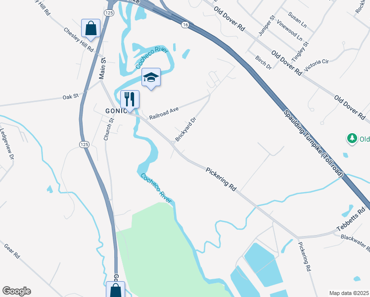map of restaurants, bars, coffee shops, grocery stores, and more near 132 Pickering Road in Rochester