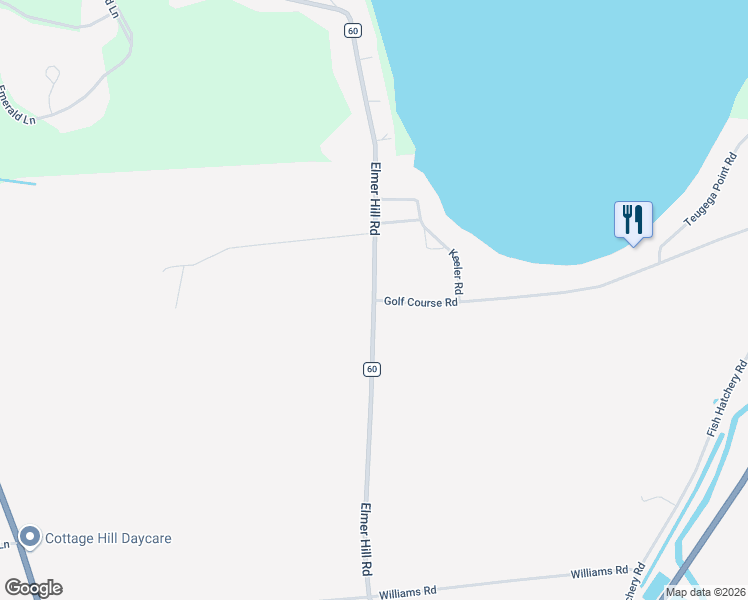 map of restaurants, bars, coffee shops, grocery stores, and more near Elmer Hill Road & Golf Course Road in Rome